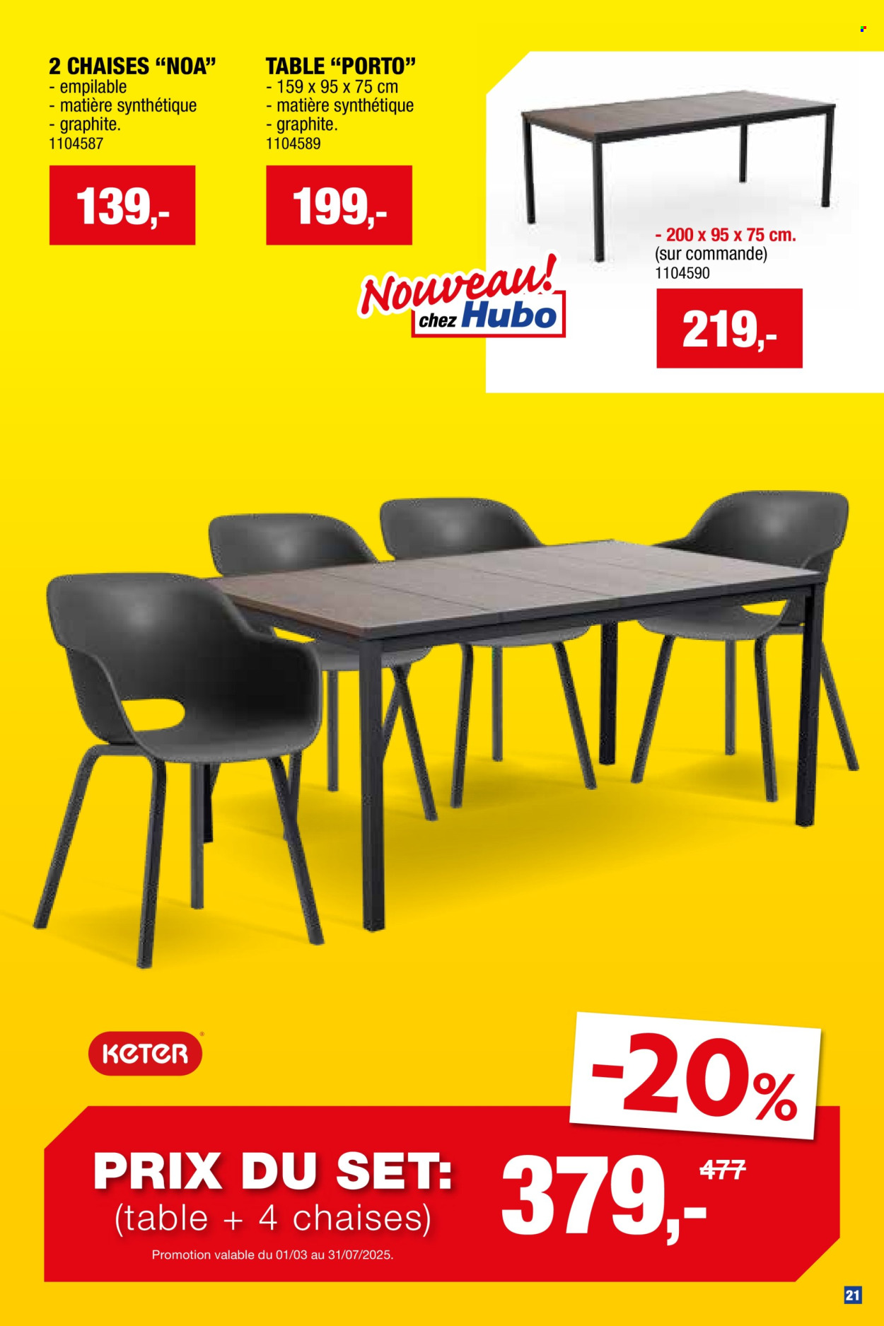 Catalogue Hubo - 26/03/2025 - 31/07/2025. Page 1