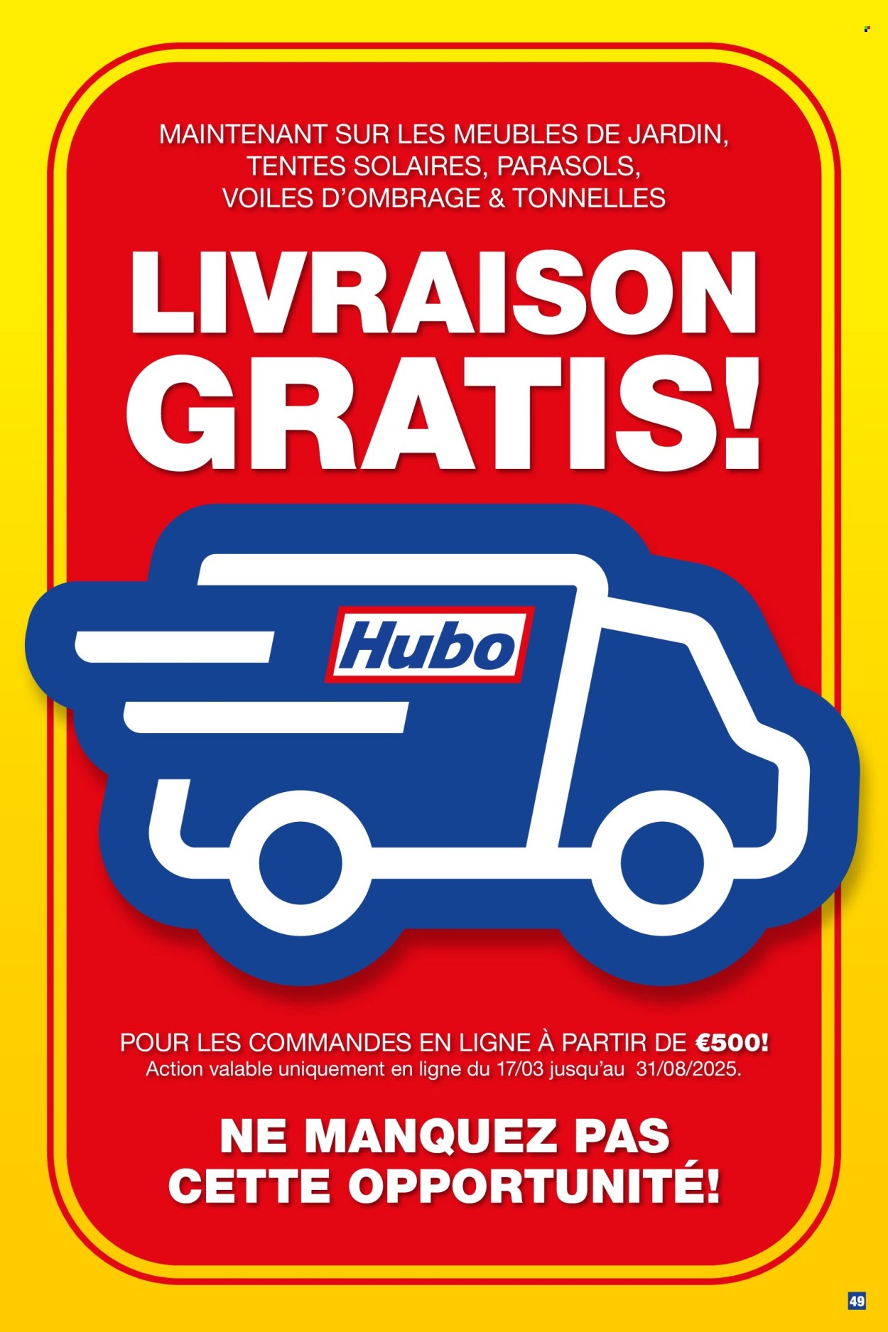 Catalogue Hubo - 26/03/2025 - 31/07/2025. Page 1