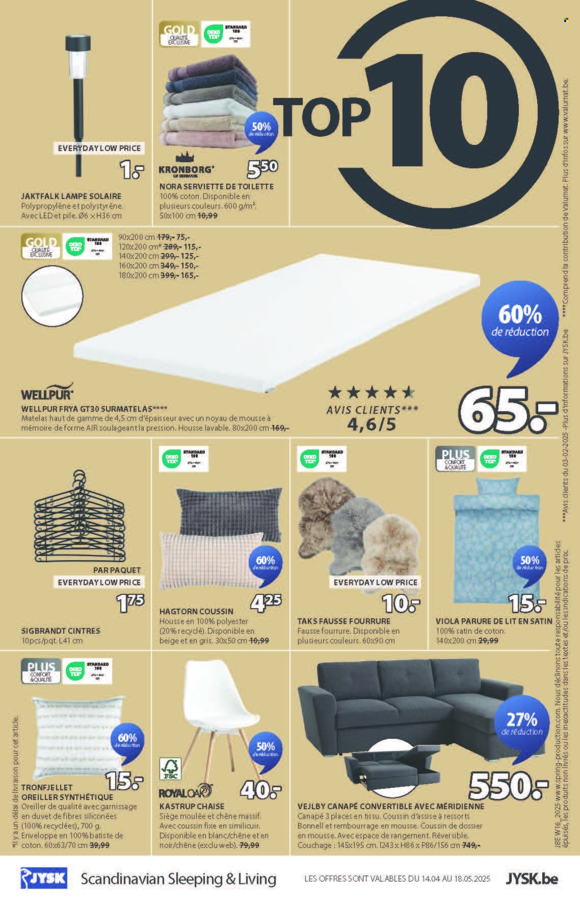Catalogue JYSK - 14/04/2025 - 18/05/2025. Page 1