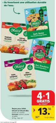 Repas pour bébé Olvarit & Olvarit Bio