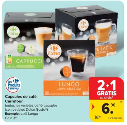 Capsules de café Carrefour