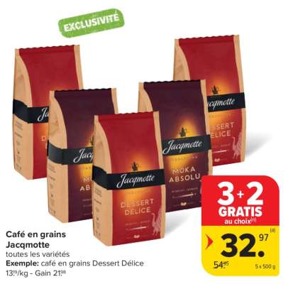 Café en grains Jacqmotte