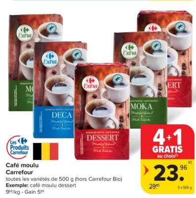 Café moulu Carrefour