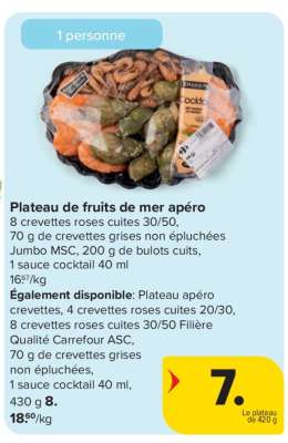 Plateau de fruits de mer apéro