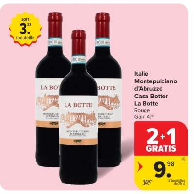 Italie Montepulciano d'Abruzzo Casa Botter La Botte