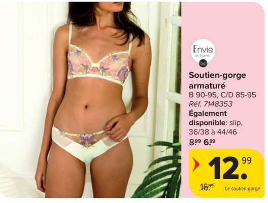 Soutien-gorge armaturé