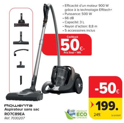 Rowenta Aspirateur sans sac RO7C89EA