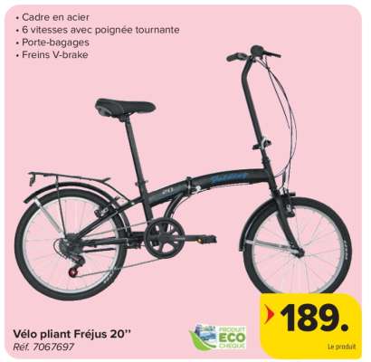 Vélo pliant Fréjus 20”