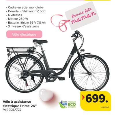 Vélo à assistance électrique Prime 26”