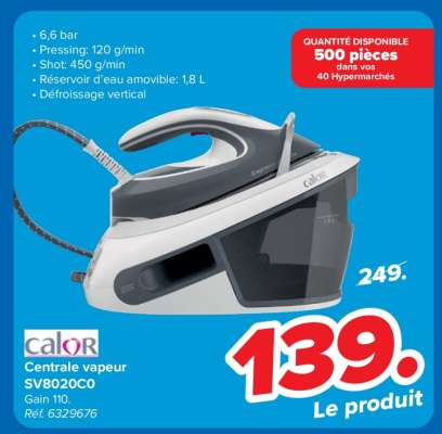 Calor Centrale vapeur SV8020C0