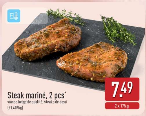 Steak mariné, 2 pcs