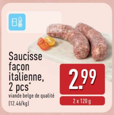 Saucisse façon italienne, 2 pcs