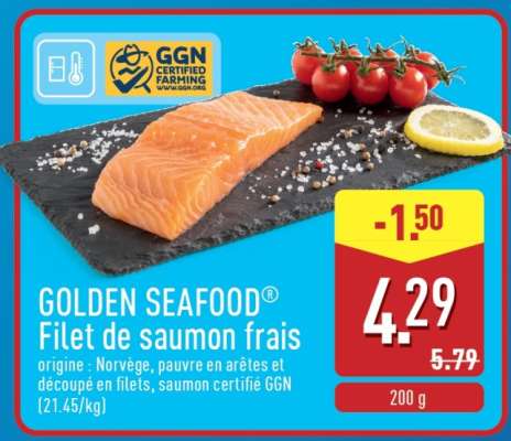 GOLDEN SEAFOOD® Filet de saumon frais