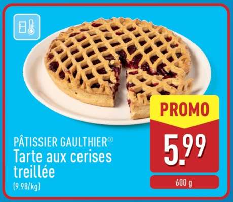 PÂTISSIER GAULTHIER Tarte aux cerises treillée