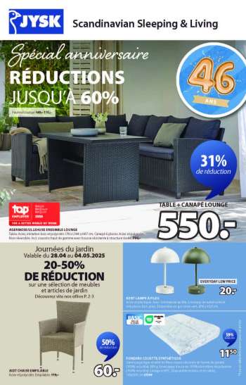 Catalogue JYSK - 28/04/2025 - 18/05/2025.