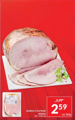 Jambon à l'os fumé maison