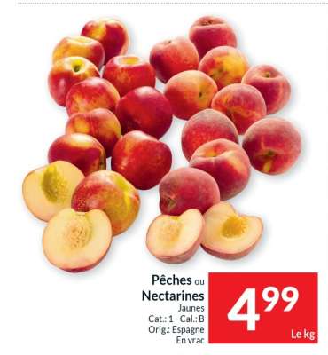 Pêches ou Nectarines