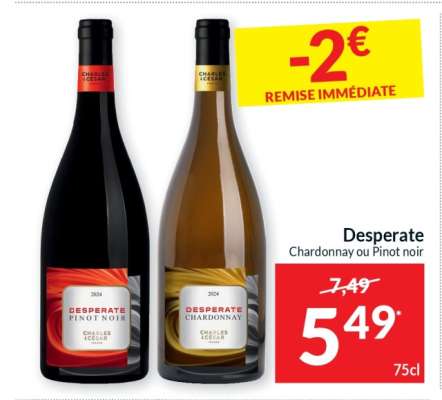 Desperate Chardonnay ou Pinot noir