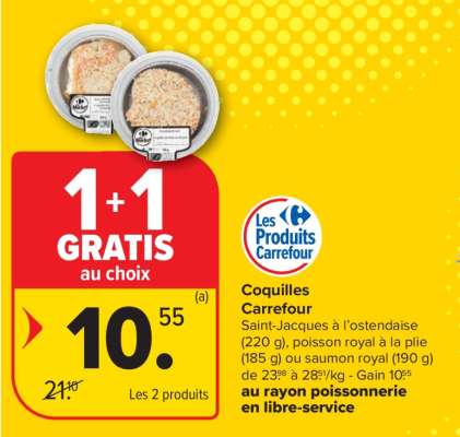 Coquilles Carrefour