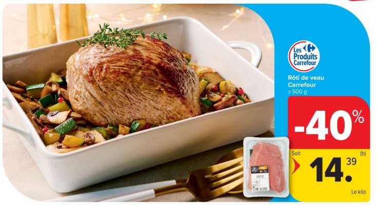 Rôti de veau Carrefour