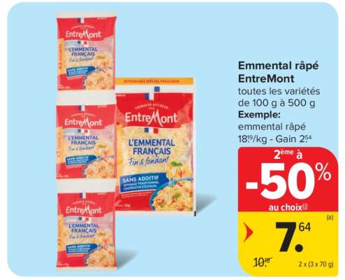 Emmental râpé EntreMont