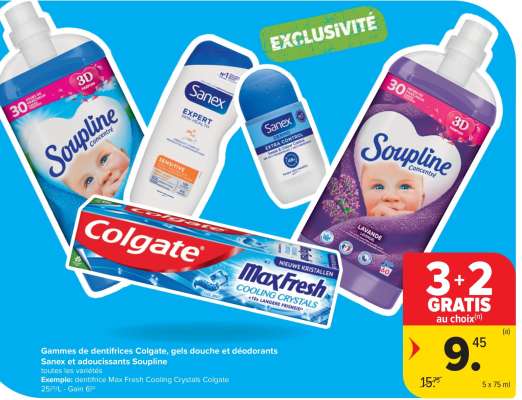 3+2 Gratis au choix