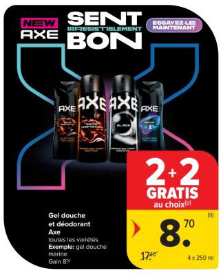 Axe Gel douche et déodorant