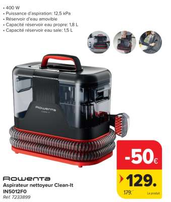 Rowenta Aspirateur nettoyeur Clean-It IN5012FO