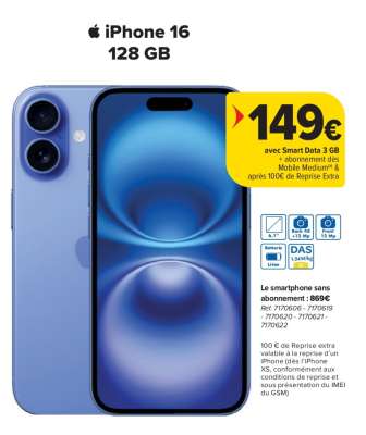 iPhone 16 128 GB