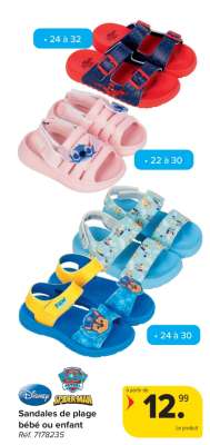 Sandales de plage bébé ou enfant
