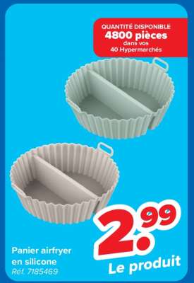 Panier airfryer en silicone