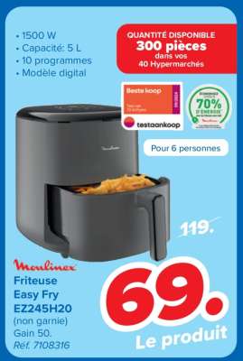 Moulinex Friteuse Easy Fry EZ245H20