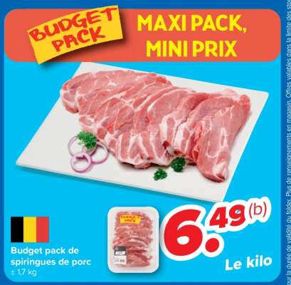 Budget pack de spiringues de porc