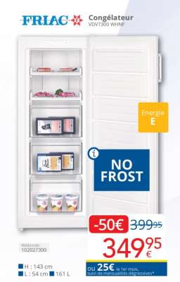 FRIAC Congélateur VDV7300 WHNF
