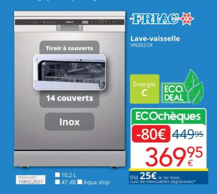 FRIAC Lave-vaisselle VW2021IX