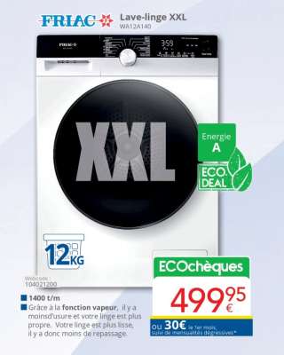 FRIAC Lave-linge XXL