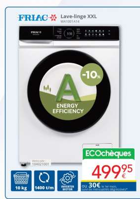 FRIAC Lave-linge XXL WA1001A14