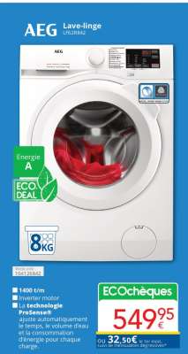 AEG Lave-linge L6F28R842