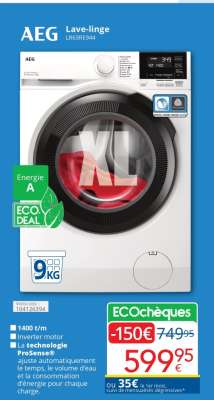 AEG Lave-linge LR63RE944