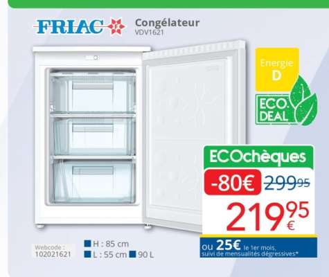 FRIAC Congélateur VDV1621