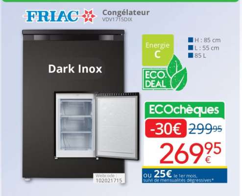 FRIAC Congélateur VDV1715DIX