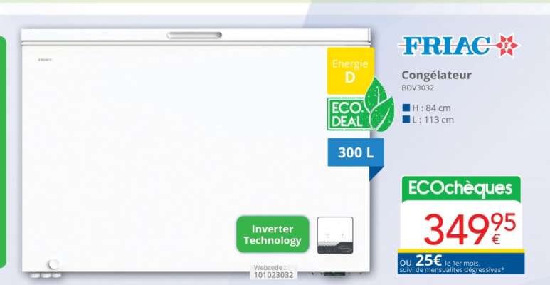 FRIAC Congélateur BDV3032