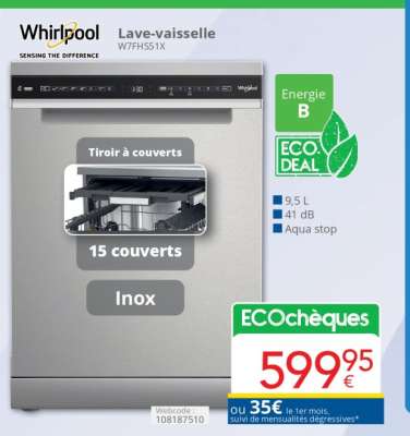 Whirlpool Lave-vaisselle W7FHS51X