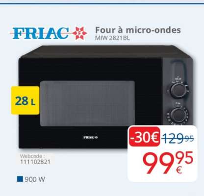 FRIAC Four à micro-ondes MIW 2821BL