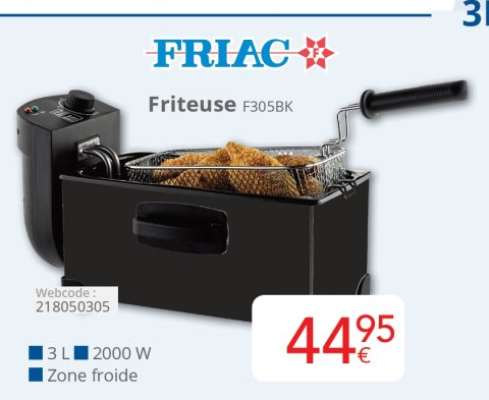FRIAC Friteuse F305BK