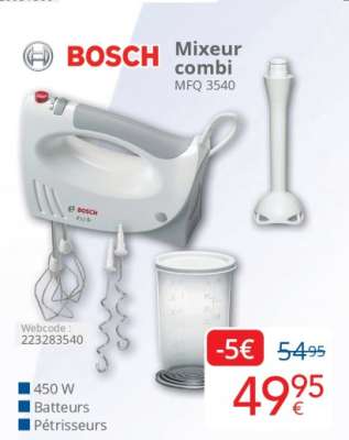 Bosch Mixeur Combi MFQ 3540