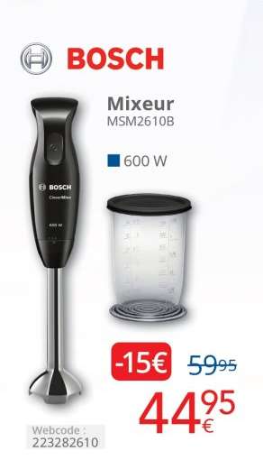 Bosch Mixeur MSM2610B