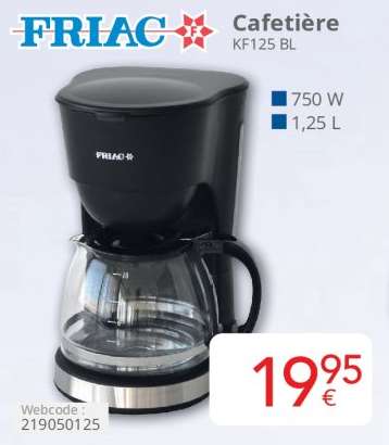 FRIAC Cafetière KF125 BL