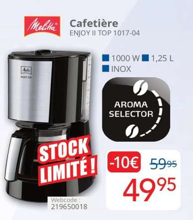 Melitta Cafetière ENJOY II TOP 1017-04