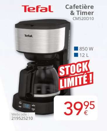 Tefal Cafetière & Timer CM520D10